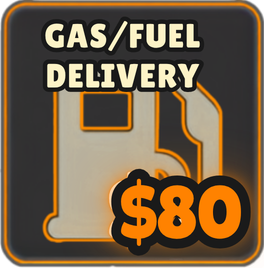 Gas and fuel delivery, $80