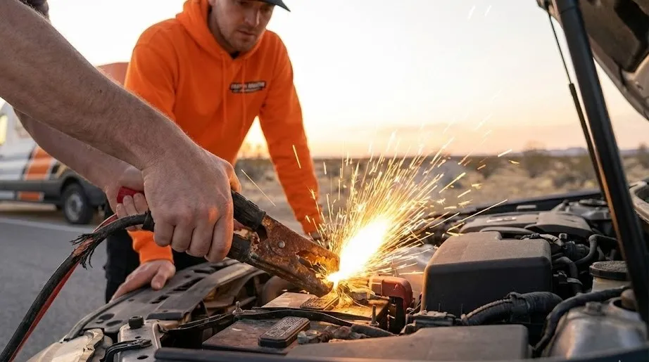 Safe battery service